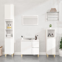 Thumbnail for Badschrank Hochglanz-Weiß 65x33x60 cm Holzwerkstoff