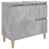 Thumbnail for Badschrank Betongrau 65x33x60 cm Holzwerkstoff