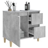 Thumbnail for Badschrank Betongrau 65x33x60 cm Holzwerkstoff