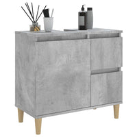 Thumbnail for Badschrank Betongrau 65x33x60 cm Holzwerkstoff