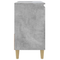 Thumbnail for Badschrank Betongrau 65x33x60 cm Holzwerkstoff