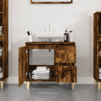 Thumbnail for Badschrank Räuchereiche 65x33x60 cm Holzwerkstoff