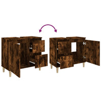 Thumbnail for Badschrank Räuchereiche 65x33x60 cm Holzwerkstoff