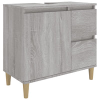 Thumbnail for Badschrank Grau Sonoma 65x33x60 cm Holzwerkstoff
