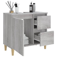 Thumbnail for Badschrank Grau Sonoma 65x33x60 cm Holzwerkstoff