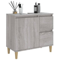 Thumbnail for Badschrank Grau Sonoma 65x33x60 cm Holzwerkstoff