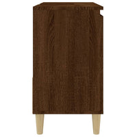 Thumbnail for Badschrank Braun Eichen-Optik 65x33x60 cm Holzwerkstoff