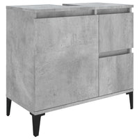 Thumbnail for Badschrank Betongrau 65x33x60 cm Holzwerkstoff
