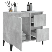 Thumbnail for Badschrank Betongrau 65x33x60 cm Holzwerkstoff