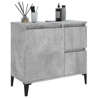 Thumbnail for Badschrank Betongrau 65x33x60 cm Holzwerkstoff