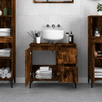 Thumbnail for Badschrank Räuchereiche 65x33x60 cm Holzwerkstoff