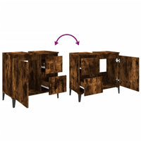 Thumbnail for Badschrank Räuchereiche 65x33x60 cm Holzwerkstoff