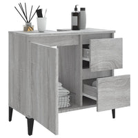 Thumbnail for Badschrank Grau Sonoma 65x33x60 cm Holzwerkstoff