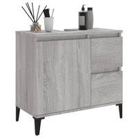 Thumbnail for Badschrank Grau Sonoma 65x33x60 cm Holzwerkstoff