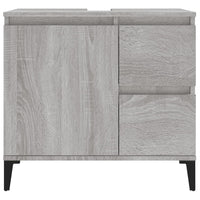 Thumbnail for Badschrank Grau Sonoma 65x33x60 cm Holzwerkstoff