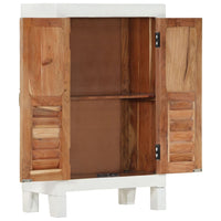 Thumbnail for Sideboard Weiß 55x30x90 cm Massivholz Akazie
