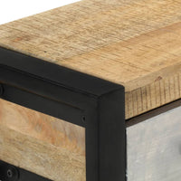 Thumbnail for Konsolentisch 110x30x76 cm Raues Massivholz Mango