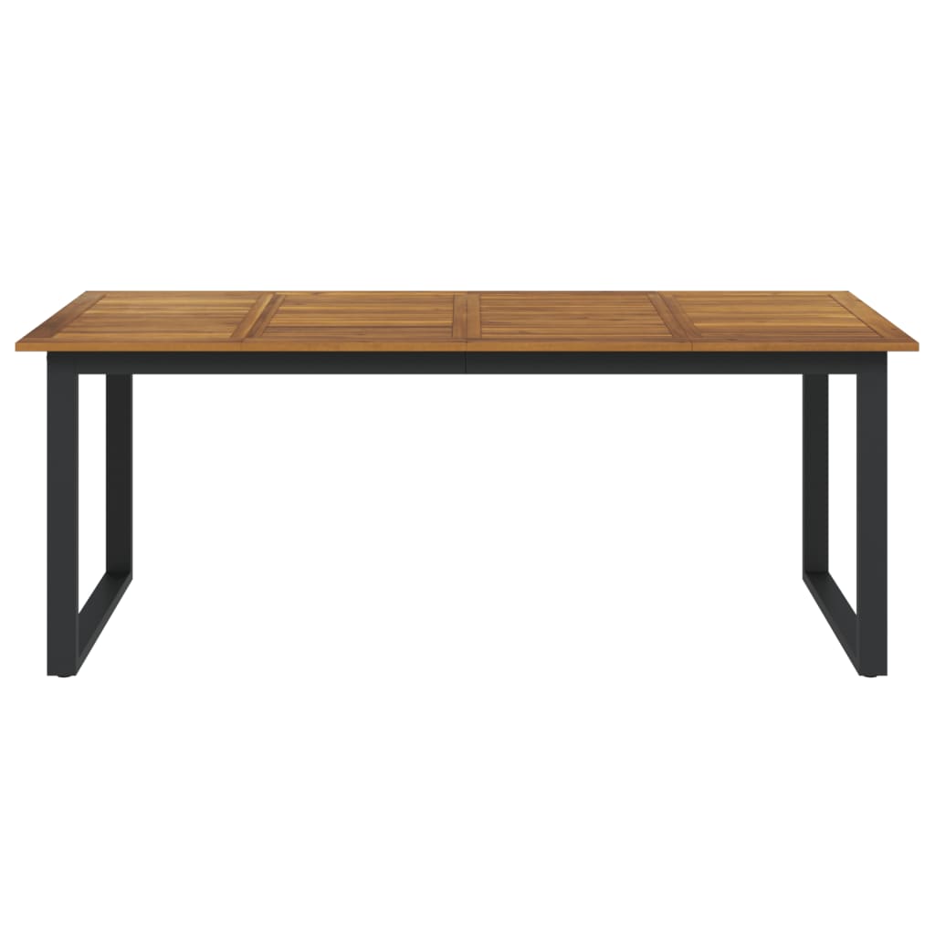 Gartentisch mit Beinen in U-Form 200x90x75 cm Massivholz Akazie