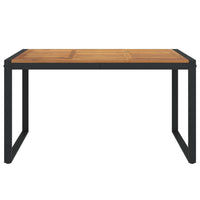 Thumbnail for Gartentisch mit Beinen in U-Form 140×80×75 cm Massivholz Akazie