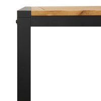 Thumbnail for Gartentisch mit Beinen in U-Form 160x80x75 cm Massivholz Akazie