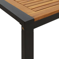 Thumbnail for Gartentisch mit Gestell U-Form 180x90x75 cm Akazie Massivholz