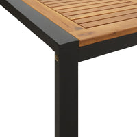 Thumbnail for Gartentisch mit Gestell U-Form 200x90x75 cm Akazie Massivholz