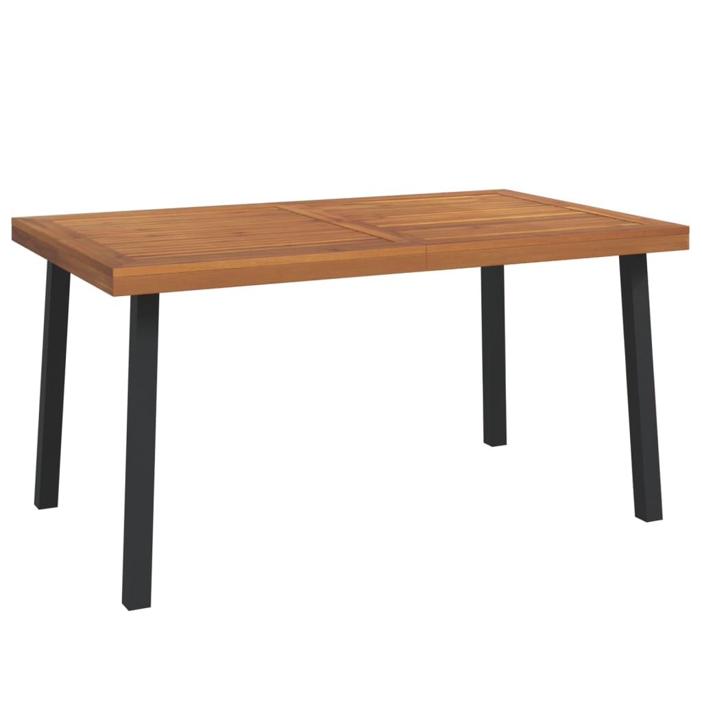 Gartentisch 150x90x75 cm Massivholz Akazie