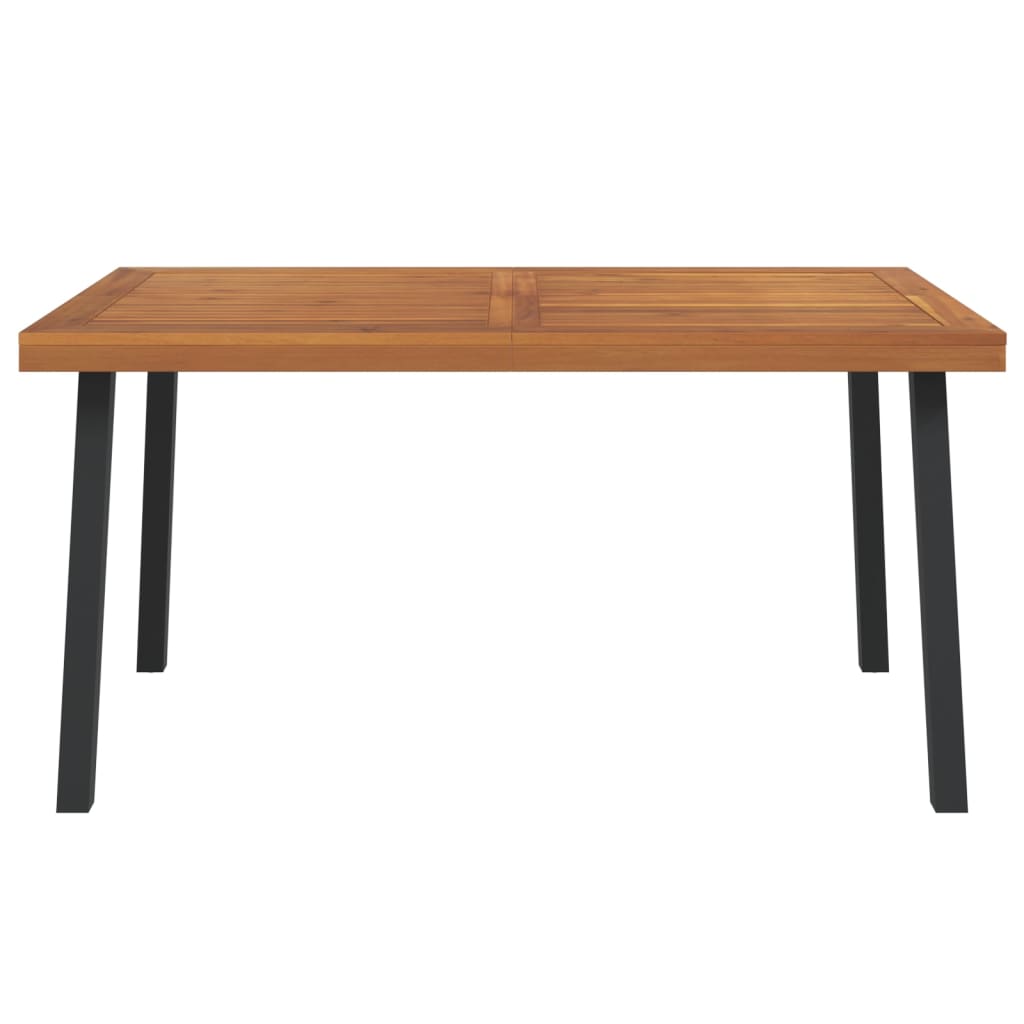 Gartentisch 150x90x75 cm Massivholz Akazie