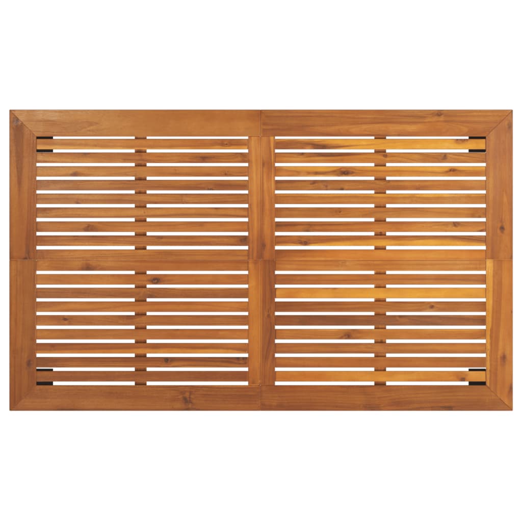 Gartentisch 150x90x75 cm Massivholz Akazie