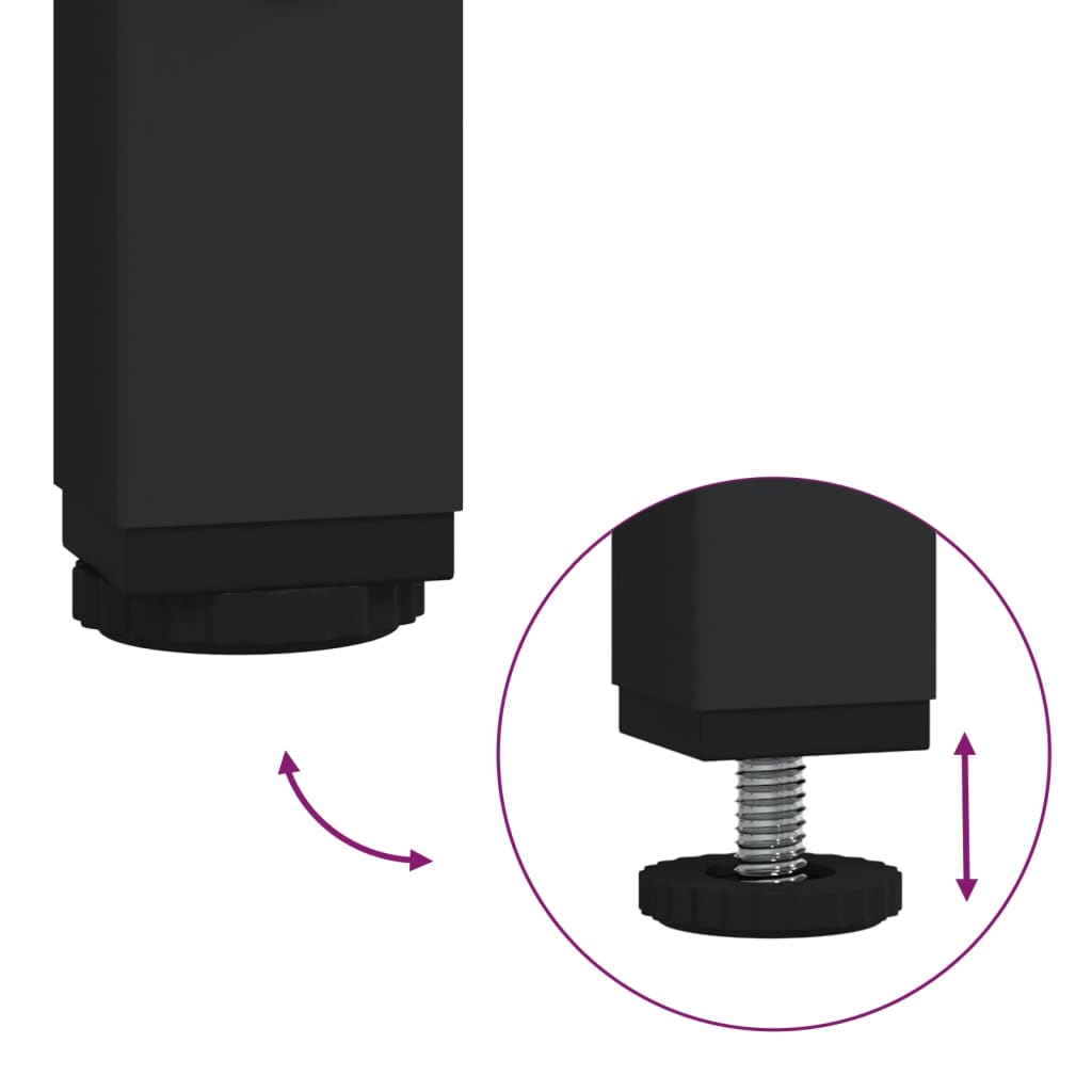 Schreibtisch mit Regal Braun Eichen-Optik 135x50x90 cm