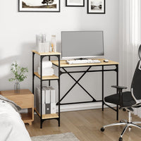 Thumbnail for Schreibtisch mit Regal Sonoma-Eiche 105x50x90 cm Holzwerkstoff