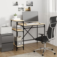 Thumbnail for Schreibtisch mit Regal Sonoma-Eiche 105x50x90 cm Holzwerkstoff
