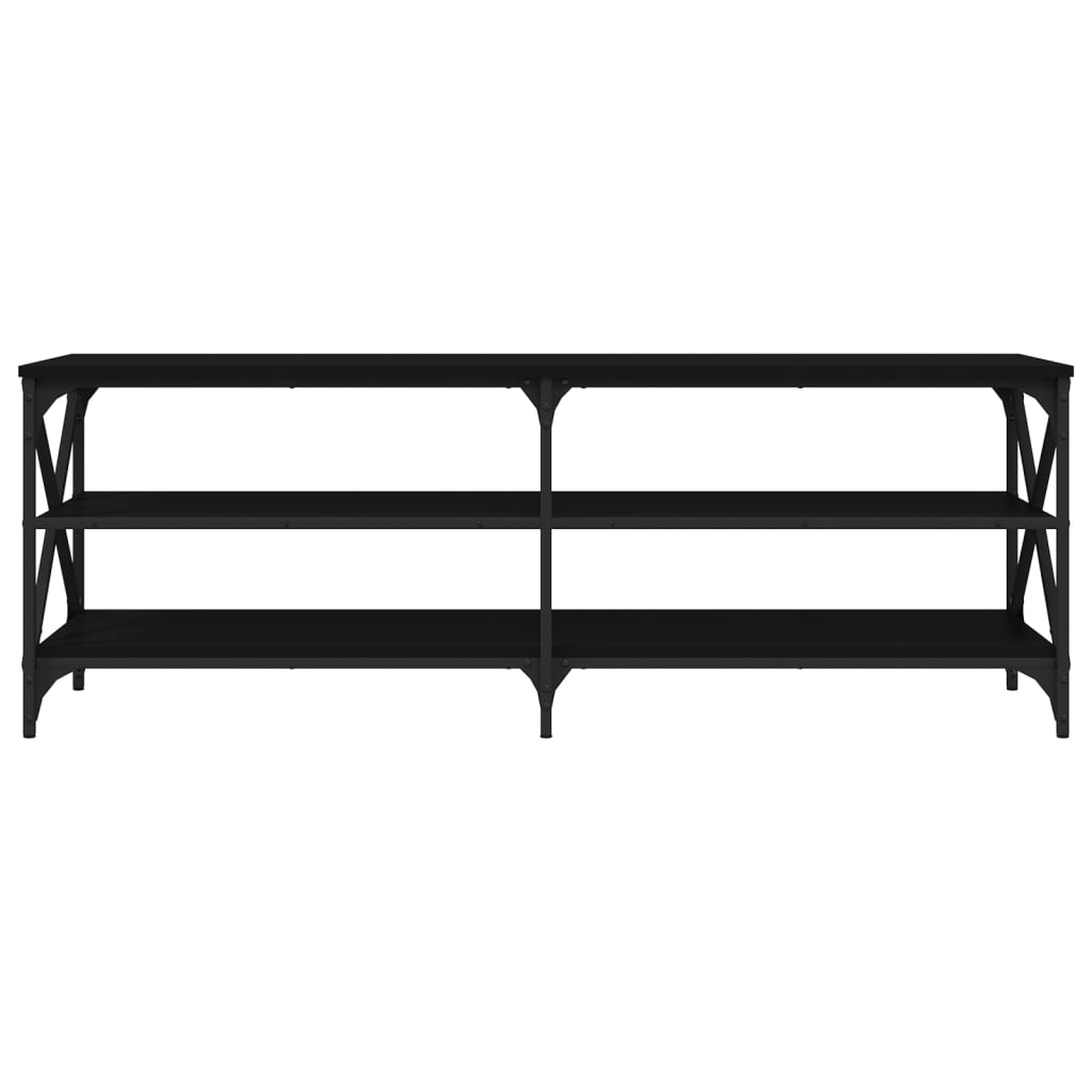 TV-Schrank Schwarz 140x40x50 cm Holzwerkstoff