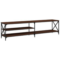 Thumbnail for TV-Schrank Braun Eiche 200x40x50 cm Holzwerkstoff und Metall