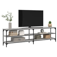Thumbnail for TV-Schrank Grau Sonoma 180x30x50 cm Holzwerkstoff und Metall