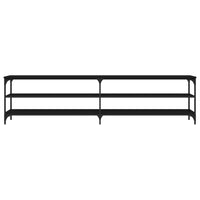 Thumbnail for TV-Schrank Schwarz 200x30x50 cm Holzwerkstoff und Metall