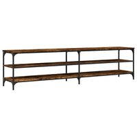 Thumbnail for TV-Schrank Räuchereiche 200x30x50 cm Holzwerkstoff und Metall