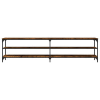 Thumbnail for TV-Schrank Räuchereiche 200x30x50 cm Holzwerkstoff und Metall