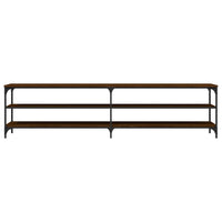 Thumbnail for TV-Schrank Braun Eiche 200x30x50 cm Holzwerkstoff und Metall