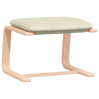 Thumbnail for Fußhocker Creme 51x41x40 cm Stoff