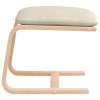 Thumbnail for Fußhocker Creme 51x41x40 cm Stoff