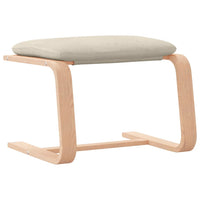 Thumbnail for Fußhocker Creme 51x41x40 cm Stoff