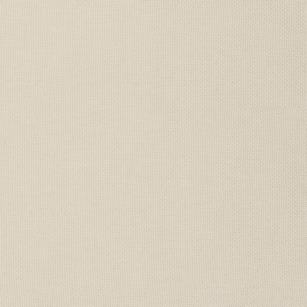 Fußhocker Creme 51x41x40 cm Stoff