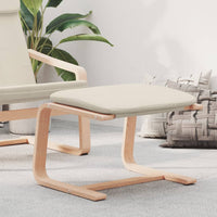 Thumbnail for Fußhocker Creme 51x41x40 cm Stoff