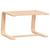 Thumbnail for Fußhocker Hellgrau 51x41x40 cm Stoff