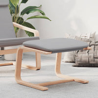 Thumbnail for Fußhocker Hellgrau 51x41x40 cm Stoff