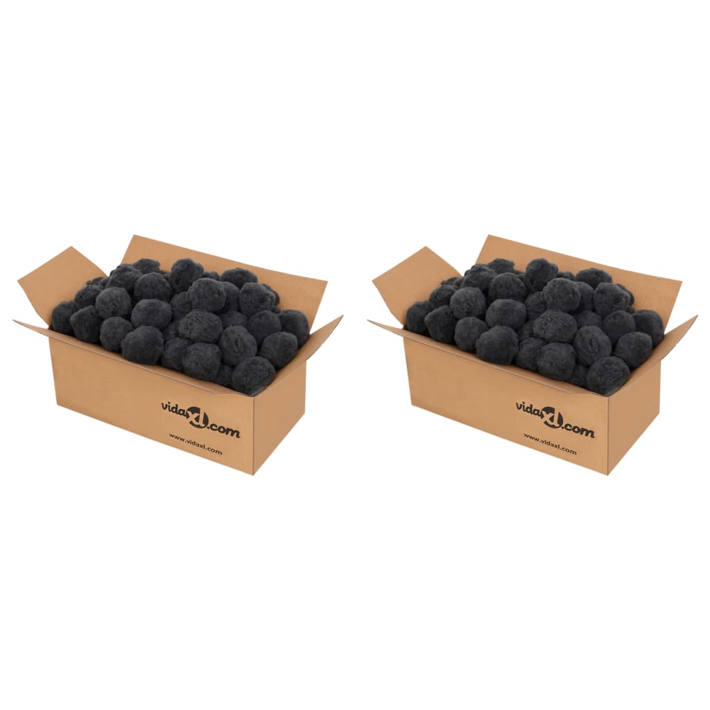 Pool-Filterbälle Geruchsbeseitigung Schwarz 1400 g Polyethylen