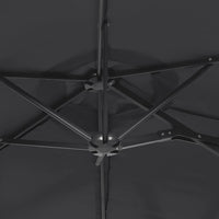 Thumbnail for Doppelsonnenschirm Schwarz 316x240 cm