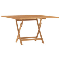 Thumbnail for Gartentisch Klappbar 120x120x75 cm Massivholz Teak