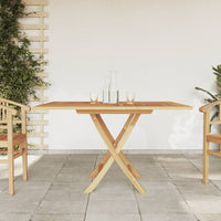 Thumbnail for Gartentisch Klappbar 120x120x75 cm Massivholz Teak